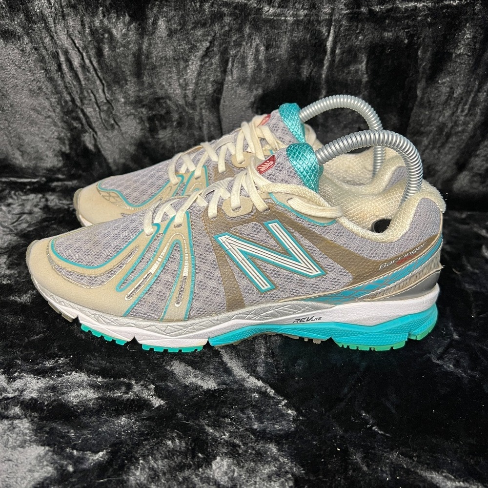 New Balance 890 W890SG2 Womens US 7D Running Shoes‎ Silver Teal Revlite Sneakers